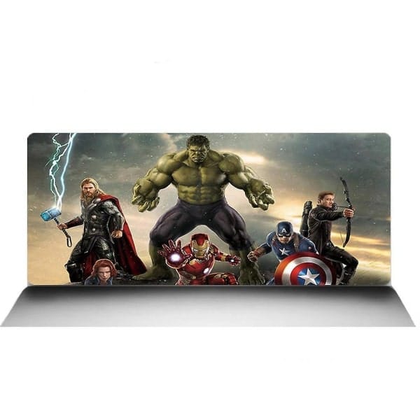Marvel Gaming Musemåtte. Avengers heltene klar til kamp. Large. 70x30cm.