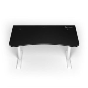 Arozzi Arena Gaming Desk - Medium White Gamer Bord